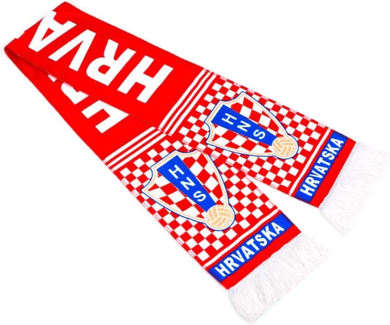 ISFIBA 2-pack Of Soccer National Team Scarves,Soccer Fans Souvenir Double Side Logo Print Scarf,World Top 40 National Team Scarf - Image 1